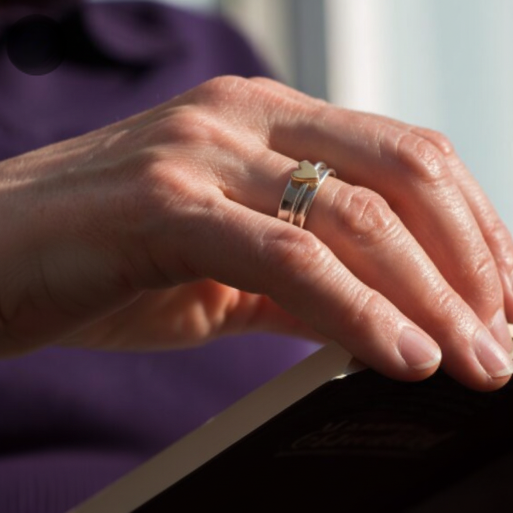 Ręcznie robiony vintage Złoty Pierścionek